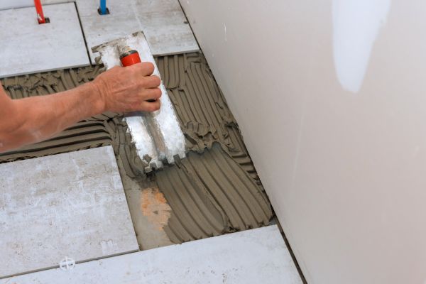 Bathroom Floor Renovation in Noblesville