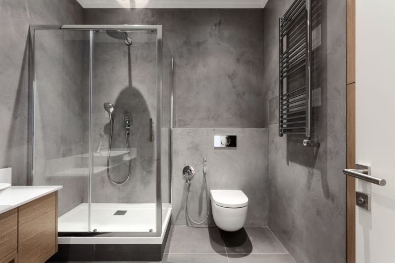 Modern Shower with Glass Panels