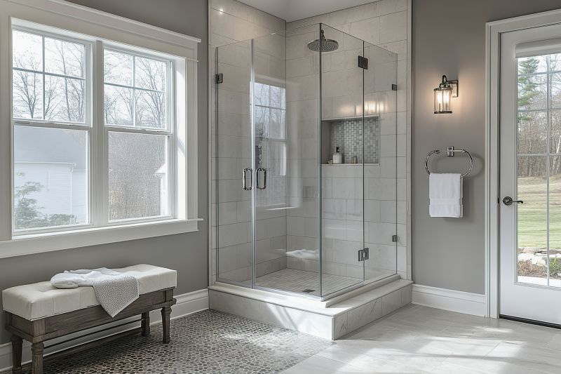 Luxury Shower with Multiple Features